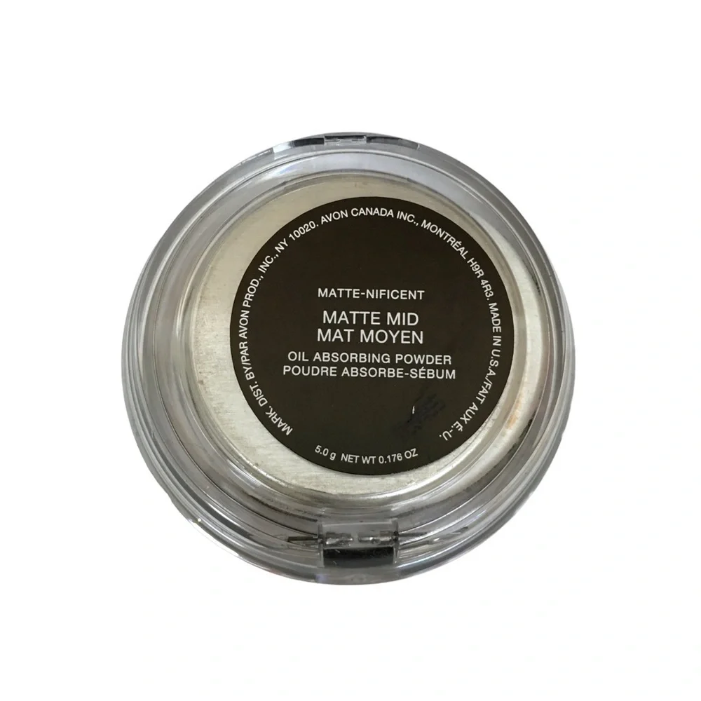 mark. Matte-Nificent Pressed Powder Oil Absorbing Compact Mirror Puff Matte Mid